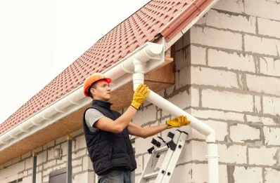 Pose et remplacement de gouttières à Sundhouse
